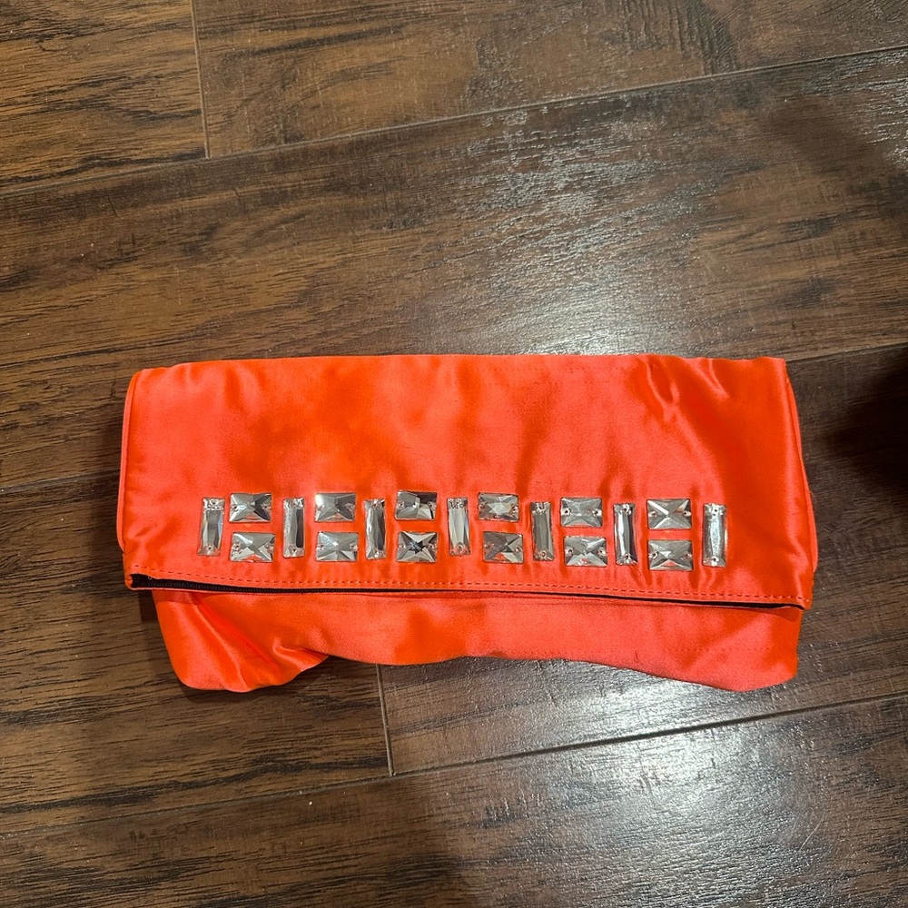 Juicy Couture Red Satin Clutch